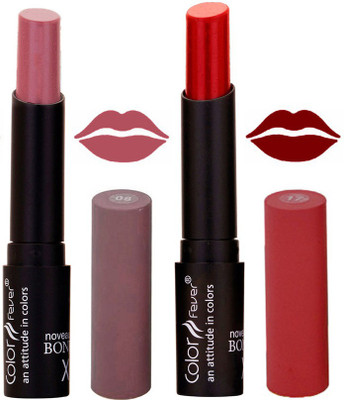

Color Fever Dark Nude Creamy Matte Lipstick-08-17(Dark Nude, Maroon, 7 g)