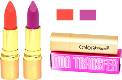 

Color Fever Lipstick Orange Set 202(Purple, Orange, 8.4 g)