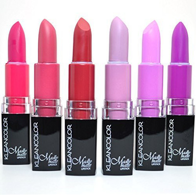 

Kleancolor Madly Matte Set Bold Vivid Purple Pink Red + Free Earring LS1883(Multicolor)