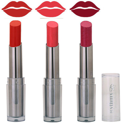 

Rythmx Smooth Matte Red,Neon Pink,Shimmer Mazanta Ultimate Shades Lipstick(Peach)