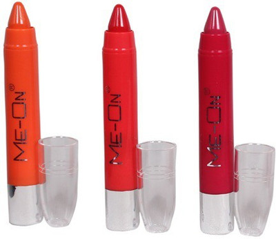 

MN Me-On Super Stay Non-Transfer Lipstick pack of 3(Multicolor, 10.6 ml)