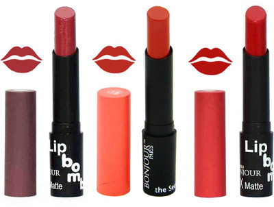 

Bonjour Paris Super Matte Lipstick Combo 202(Multicolor,, 10.5 g)
