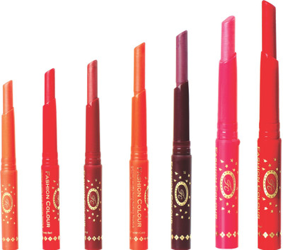 

Fashion Colour Hot COMBO of 7 german creamy matte lipstics(MULTI, 17.5 g)