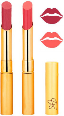 

Rythmx Mauve+Peach Color Lipstick Combo 224(Multicolor,)