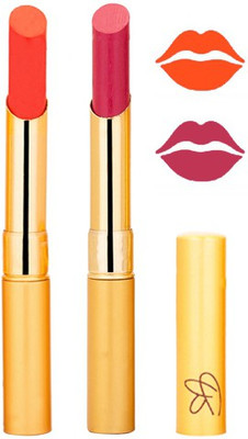 

Rythmx Orange+Pink Color Lipstick Combo 221(Multicolor,)