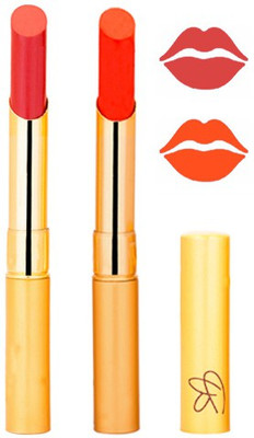 

Rythmx Reddish Orange+Mahroon Color Lipstick Combo 205(Multicolor,)