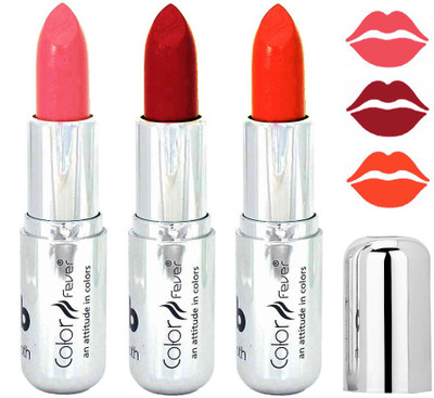 

Color Fever Peach Color Lipstick 144201628(Multicolor,, 12.6 g)