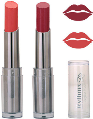 

Rythmx Imported Pure Creamy Matte Pinkish Peach,Couture Purple Lipstick(Multicolor,)