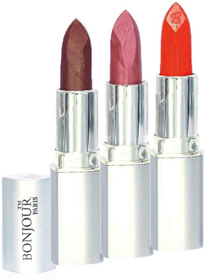 

Bonjour Paris Professional 061 Coffee,Light Pink,Orange Lipstick(Coffee, Light Pink, Orange, 11.4 g)