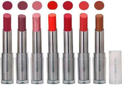 

Rythmx Color Blast Super Stay Lipstick Combo (Pack of 7, in Perfect Sade)186(Red)