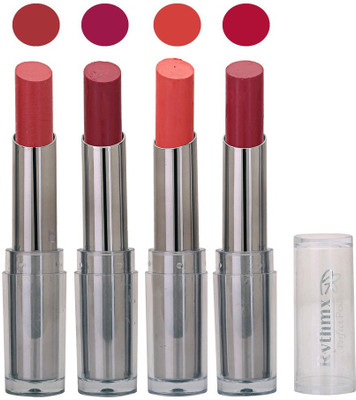 

Rythmx Lipstick in Burgundy,Jamini,Peach,Deep Pack of 4(Multicolor)