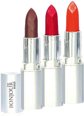 

Bonjour Professional 0354 Coffee Neon PinkOrange Lipstick(Neon Pink, Coffee, Orange, 11.4 g)