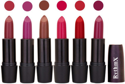 

Rythmx Multi Shade Soft Matte Lipstick (Pack of 6) 979(Shade - 019)