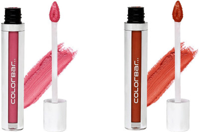 

ColourBar U.S.A Kiss Proof Lip Stain Palm Beach (005) & Rustic (008) Pack Of 2(Palm Beach, Rustic, 13 ml)