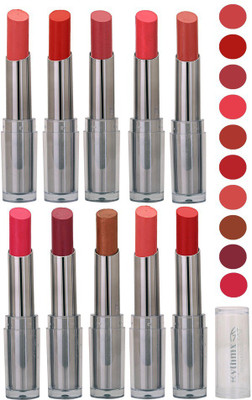 

Rythmx Lipstick All Color Makeup Combo Kit (Pack of 10) 1011(Shade - 51)