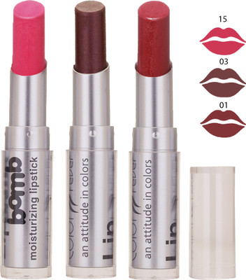 

Color Fever Bomb Matte Lipstick 15-3-1(Garnet, Rosewood, Cherry, 12 g)