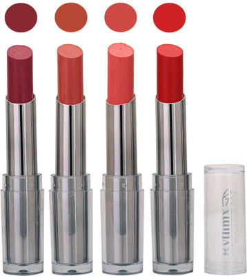 

Rythmx Lipstick in Plum,Nude,Light Pink,Rose Red Pack of 4(Multicolor)