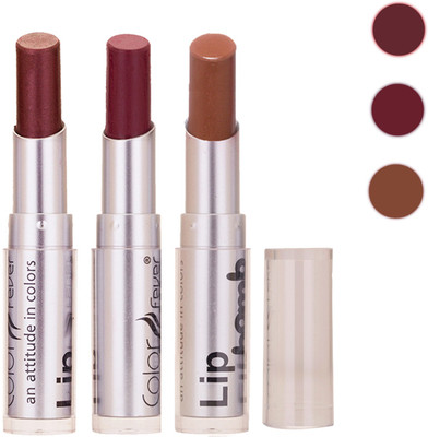 

Color Fever New Delhi Girls Selected Color Lipstick 64(Brown, Wine, Coffee)