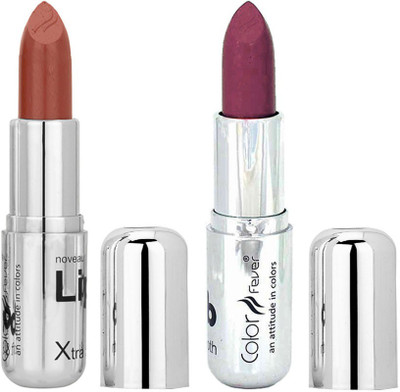 

Color Fever Creamy Matte Shine Purple Lipstick 2406201636(Dark Nude, Light Pink, 8.4 g)