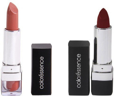 

Coloressence Mesmerising Lip Color (Code-34)-(Code-50) Packof2(Nude Sude, Charry Blossom, 4 g)
