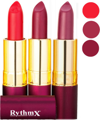 

Rythmx Matte Lipstick Combo 413 416 429(Multicolor,)