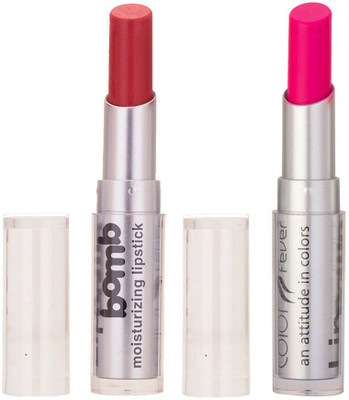 

Color Fever Creamy Matte Limited Offer77160351Purple, Neon Lipstick Set(Brick Orange, Neon Pink, 6.4 g)