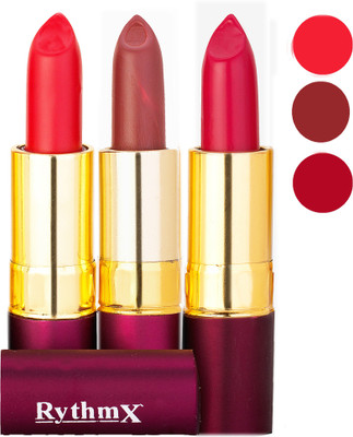 

Rythmx Matte Lipstick Combo 413 421 435(Multicolor,)