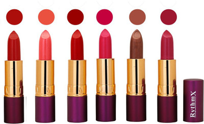 

Rythmx Long Lasting Lipstick(Pack of 6, Multicolour)217(Red)
