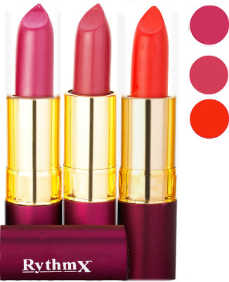 

Rythmx Matte Lipstick Combo 411 431 433(Multicolor)