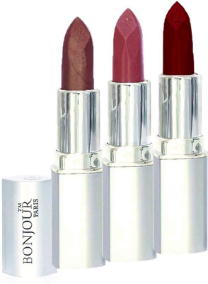 Bonjour Paris Professional 021 Coffee,Mauve,Dark Red Lipstick(Coffee, Mauve, Dark Red, 11.4 g)