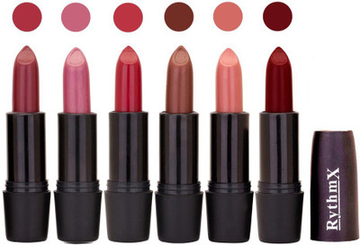 

Rythmx Multi Shade Soft Matte Lipstick (Pack of 6) 981(Shade - 021)