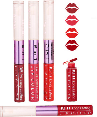 

Color Fever Intense Color Liquid Lipstick 0001(Red,Peach,Nude,Orange)