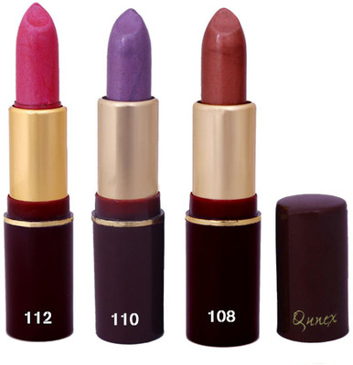 

Imported Qunex Purple,Brown,Rose Pink Lipsticks Combo 1806169(Multicolor,)