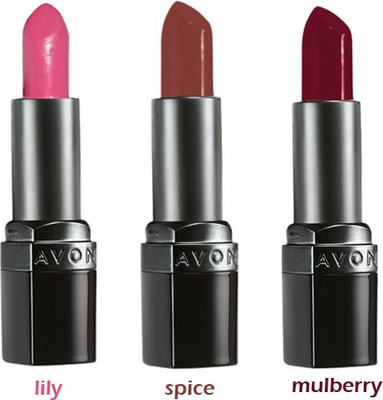 

Avon Ultra Color Matte Lipstick (set of 3 of 3.8 g each) - lily/ spice/ mulberry(matte lily, matte spice, matte mulberry)