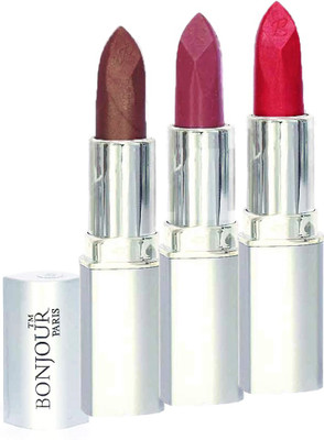 

Bonjour Paris Professional 082 Coffee,Light Pink,Pink Lipstick(Coffee, Light Pink, Pink, 11.4 g)