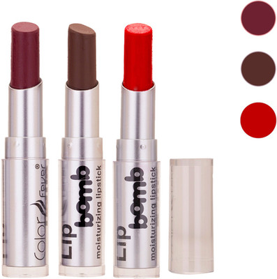 

Color Fever New Delhi Girls Selected Color Lipstick 87(Wine, Brown, Prefect Red, 9.6 g)