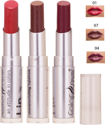 

Color Fever Bomb Matte Lipstick 1-4-7(Cherry, wine, Chocolate, 12 g)