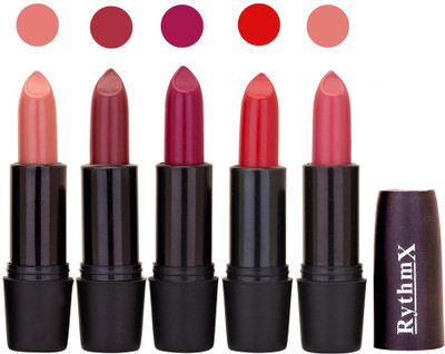 

Rythmx Hi-Defination Matte Lipstick (Pack of 5) 2186(Multicolor,, 20 g)