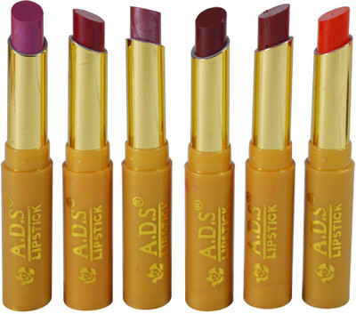 

ADS Glossy & Shine Lipstick Pack of 6(GPTGP-A2, 3 g)