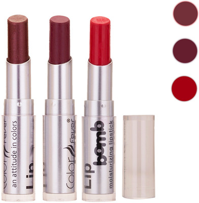 

Color Fever New Delhi Girls Selected Color Lipstick 74(Brown, Wine, Red, 9.6 g)