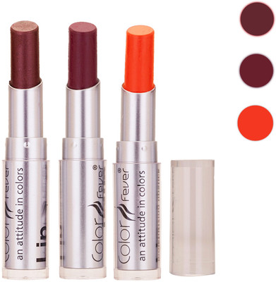

Color Fever New Delhi Girls Selected Color Lipstick 69(Brown, Wine, Orange, 9.6 g)
