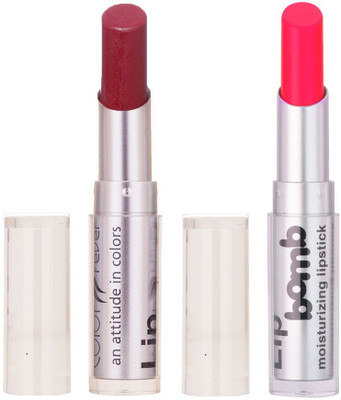 

Color Fever Creamy Matte Limited Offer77160026Maroon,Neon Pink Lipstick Set(Maroon, Neon Pink, 6.4 g)