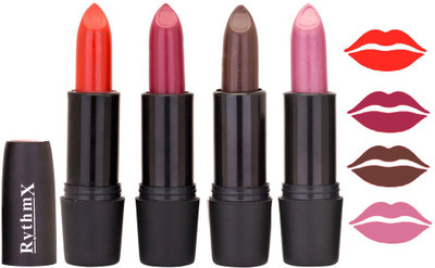 

Rythmx Rich Cream Orange , mauve ,coffee,purple Shades Lipstick(Orange ,Brown,purple 01, 16 g)