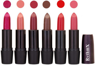 

Rythmx Multi Shade Soft Matte Lipstick (Pack of 6) 982(Shade - 022)