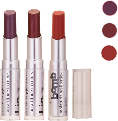 

Color Fever New Delhi Girls Selected Color Lipstick 44(Plum, Brown, Brick Red, 9.6 g)