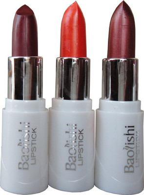 

Baolishi Long Lasting Lipstick -df-Set of 3(Multicolor)