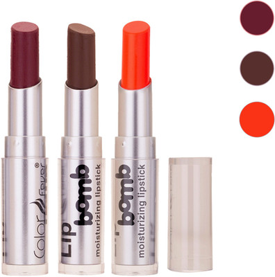 

Color Fever New Delhi Girls Selected Color Lipstick 101(Wine, Brown, Orange, 9.6 g)