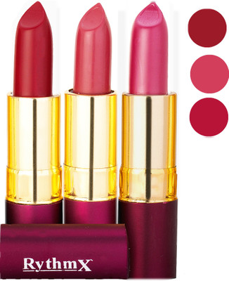 

Rythmx Matte Lipstick Combo 411 415 431(Multicolor)