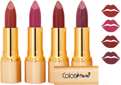 

Color Fever Exclusive Long Lasting Intense Wear Matte Lipstick (Multicolor) 19(Mauve, Plum, Mauve, Plum, 16.8 g)