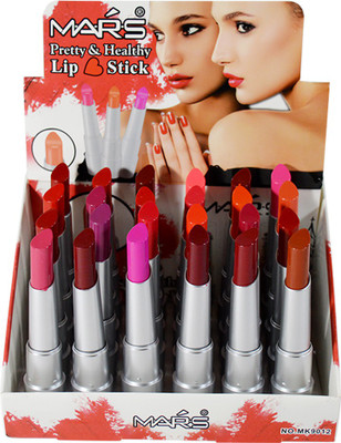 

Mars Pretty & Healthy Lipstick Pack of 24(MK9012, 2.3 g)